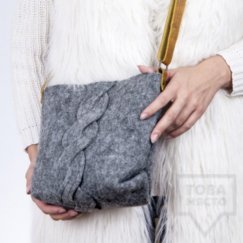 Дамска чанта XAXO - dark grey bag